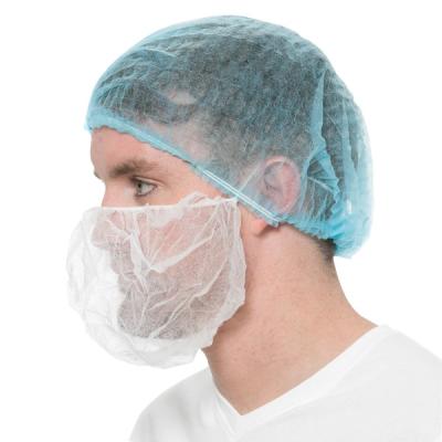 China High Breathability pp nonwoven beard cover for food industry clean room factory direct free sample pp disposable beard cover face cover for sale