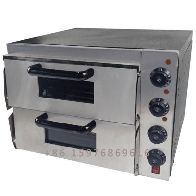 China Snack factory commercial kitchen double layer for sale restaurant portable equipment electric pizza baking oven for sale