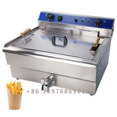 China Deep Fryer Chicken 30L Deep Fryer Control Dual Temperature Arrangement For Large Capacity Commercial Deep Fryer Pressure Cooker for sale