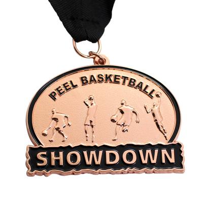 China Europe Personalized Custom Shape Basketball Special Enamel Soft Award Sport Medal for sale