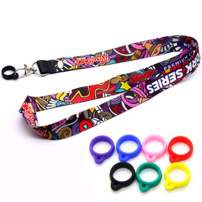 China Custom Wholesale Durable Pen Holder Lanyard With Rubber Silicon Ring for sale