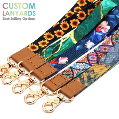 China Custom Lanyard Keychain Lanyard Adjustable Hand Wrist Cute Nylon Key Chain Anime Shorts Neck Strap Durable Free Sample Lanyard Keychain for sale