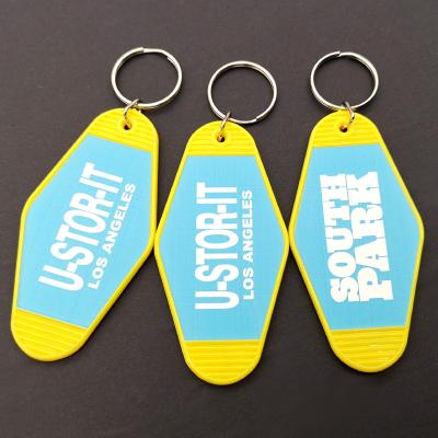 China Fashional Souvenir Gifts Wholesale Retro Vintage Custom Plastic Hotel Guest Room Blank Logo Color Material Promotional Main Wholesale Chain for sale