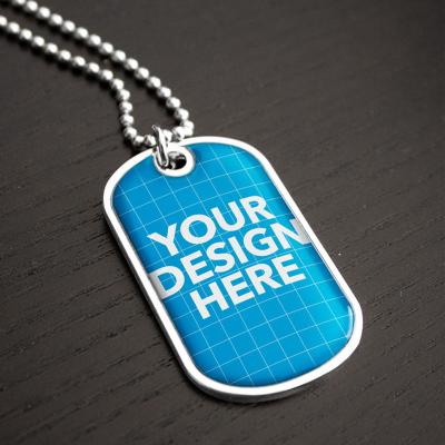 China Wholesale Custom Metal Collar Stainless Steel Sublimation Blank Dogtag Cheap Dog Tag From Europe for sale