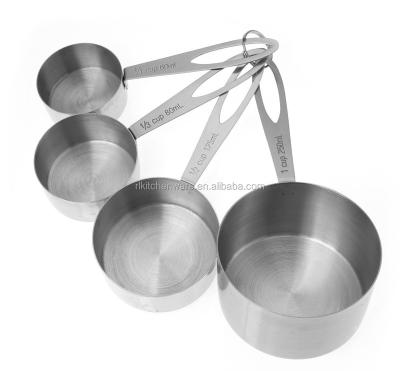 China Sustainable Smart Kitchen Accessories 4 Pcs With Stainless Steel Measuring Cup Set for sale