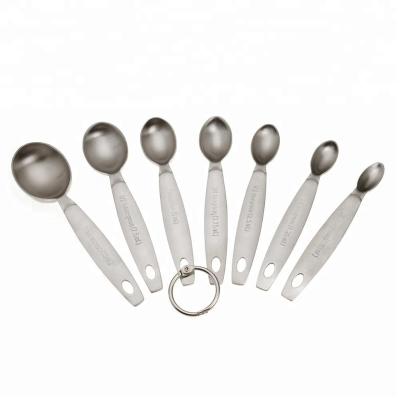 China Sustainable 7pcs Oval Shape Stainless Steel Doser for sale