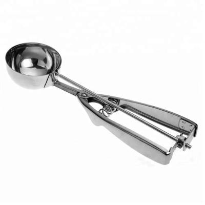 China DIA65MM Sustainable Traditional Mechanical Stainless Steel Ice Cream Scoop for sale