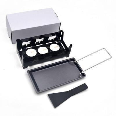 China Mini Cheese Melting Pan With Metal Handle Viable Foldable Tool Kit for sale