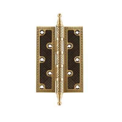 China Easy Installation Industrial Heavy Duty Brass Black Door Hinges for sale