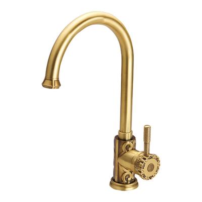 China New Bathroom Accessories Luxury Special Mixer Tap Gold Brass Basin Faucets for sale