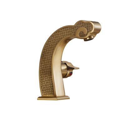 China Good Quality Bathroom Sanitary Faucets Taps Vintage Dragon Color Vintage Dragon Basin Faucet Metered for sale