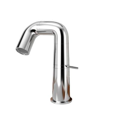 China Metered Faucets Copper Flexible Brass Faucet OEM Chrome Lavatory Faucet for sale