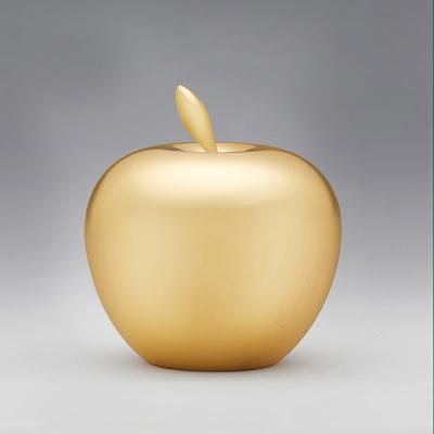 China Europe Hot Selling Luxury Christmas Custom Storage Opens Golden Apple Piggy Bank for sale