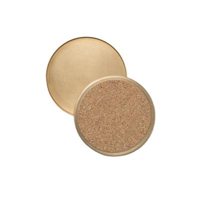 China Sustainable Custom Bronze Brass Cup Coasters For Drinks for sale