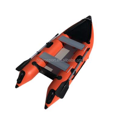 China Cheap Family Entertainment CE 2 Person 0.9mm PVC Red Inflatable Kayak Fishing Canoe For Sale for sale