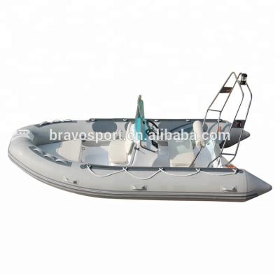 China PVC Rowing Boat For Fishing CE China Hypalon Fiberglass Rib 390 Rowing Boat Luxury Yacht With Motor for sale