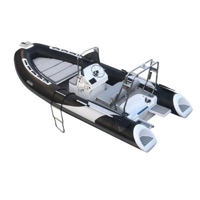 China Newest Speed ​​Inflatable Boat Hypalon RIB 480 Built In Inflatable 60L Fuel Tank Fiberglass for sale