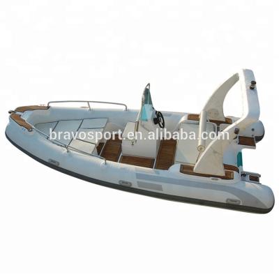 China PVC Rowing Boat For Fishing CE China Over 10years Factory Custom Hypalon Inflatable Rib Boat 520 With Motor for sale