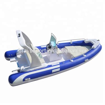 China PVC Rowing Boat For Fishing 8 Person Hypalon 580 Inflatable Rib Boat For Fishing for sale