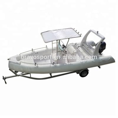 China PVC Rowing Boat For Fishing China Rib 680 V Hull Cover Sports Motor Taiwan Hypalon 6.8m Rib Boat for sale