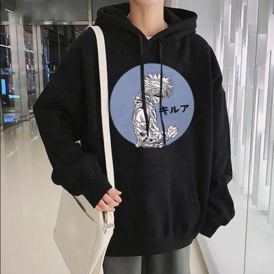 China Hunter X Hunter Anime Killua Zoldyck Design Japan Anti-Wrinkle Hoodies Sweatshirt Oversized Hoodies Casual Harajuku Hoodie for sale