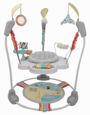 China Sounds reward and encourage every bounce by the fold sound at the 2022 multifunctional 3 in 1 sit to stand plastic musical stroller car with music jumperoo for babies for sale