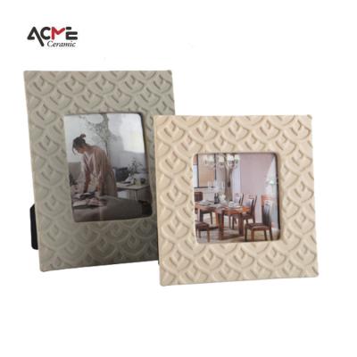 China Morden Customized Printing Souvenir Sublimation Porcelain Photocard Holder Molds Ceramic Photo Album Picture Frames for sale