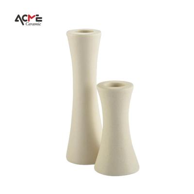 China Nordic Unique Art Home Decor Gifts Candlestick Modern Ceramic Crafts Decorative Candle Tealight Table Holder for sale