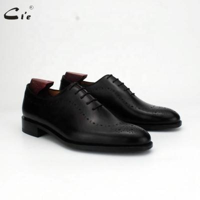 China Co. Ox Breathable 823 New Fashion Style Men's Genuine Leather Shoes Black Stylish Oxford Shoes for sale