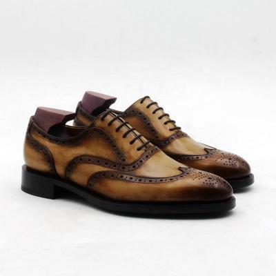 China Deodorization Co. Customized Goodyear Welted Men's Classic Leather Oxford Shoes for sale