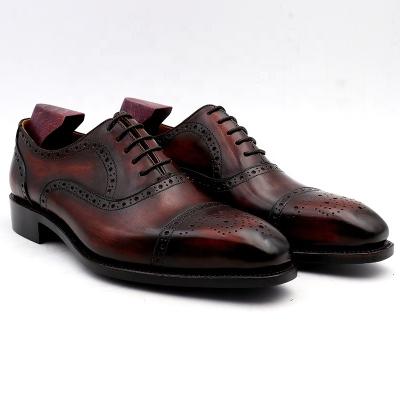 China Deodorization Co. Ox 09 Customized Handmade Goodyear Welted Dress Oxford Shoes For Men for sale