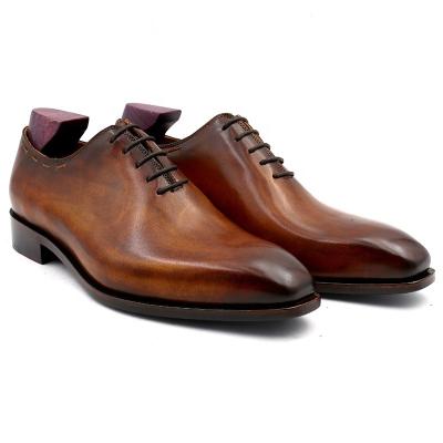 China Deodorization Co. Ox 08 Customized Handmade Full Grain Calf Leather Shoes Mens Dress Oxford Shoes for sale