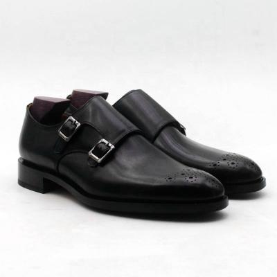 China Deodorization Cie Ms 184 Monk Style Goodyear Welted Full Grain Formal Calf Leather Shoes For Men for sale