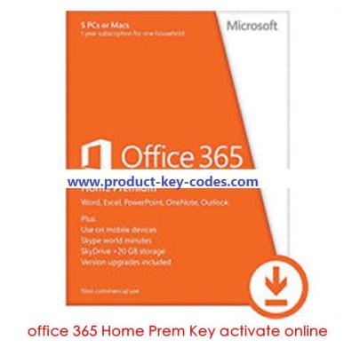 China Microsoft Office Product Key Code For Microsoft Office 365 Home Premium for sale