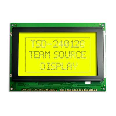 China Custom 240X128 STN LCD Screen Display Custom Blue Yellow COB Graphic Monochrome Module 144*104*14 for sale