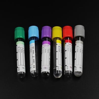 China PET+GLASS Manufacturer Disposable Materials Medical Product Vacutainer Blood Collection Tubes for sale