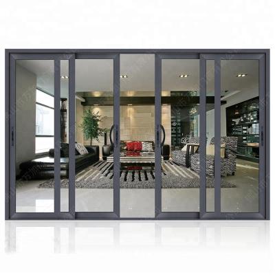 China WANJIA Modern Luxury Partition Wall Sliding Doors for sale