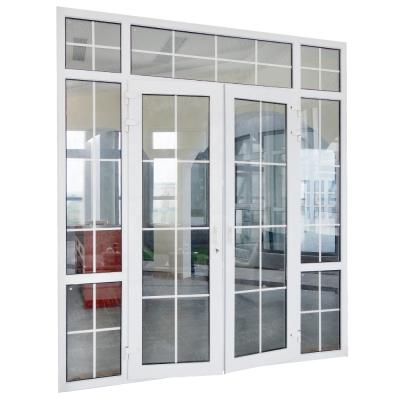 China Wanjia design upvc door pvc swing door pvc windproof soundproof door for sale