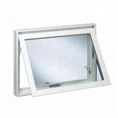 China Swing Pvc Profile Small Toilet Top Hung Windows for sale