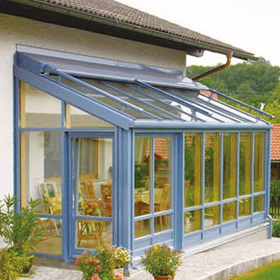 China WANJIA Modern Solarium Sunroom Garden Veranda Free Standing Aluminum Glass Solarium for sale