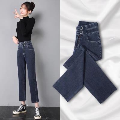 China 2023 Winter New Style Lambswool Plush QUICK DRY Plush Wool Small Light Blue Women's High Waist Radish Loose Leg Pants for sale