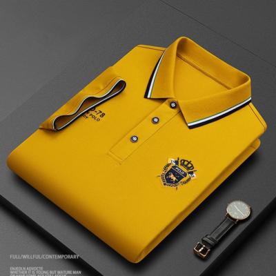 China Parride Embroidered Polo Men's Lapel Short Sleeve T-shirt Polo Shirt Men Casual Wear New for sale