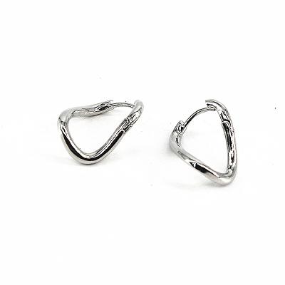 China Trendy Fashion Jewelry Copper Alloy Geometric Personality Platinum Color Stud Earrings Hot Selling Ladies Ladies Girls Cool Jewelry for sale