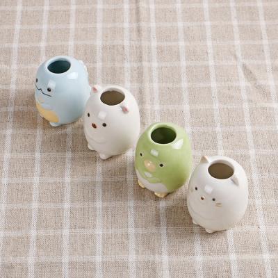 China Ceramic Holder Mini Animal Cute Animal Good Quality Low Price Toothpick Holders for sale