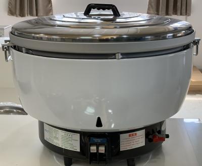 China Largest hotel size gas rice cooker 30 liters for 200 people 200 cups commercial rice cooker gas for sale