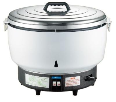 China Hotel Enameled Metal Casing Drum Shape Commercial 23L Gas Rice Cooker For Hotel for sale