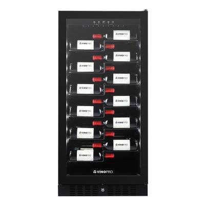 China Hotel Vinopro Best Selling Luxury Commercial Area 258L Wine Cabinet Cellar 70 Bottles Custom Single Wine Cooler for sale