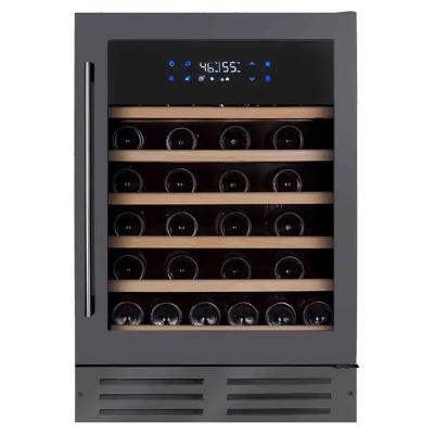 China Commercial Wine Cooler 54 Bottle Wine Door Compressor OEM Vinopro Smart Wine Fridge Glass Cellar Wine Fridge with LED Display for Home for sale