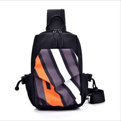 China Hip Hop Fashion Front Chest Bag Outdoor Sports Sling Bag Men Oxford Shoulder Cross - Body Bag for sale