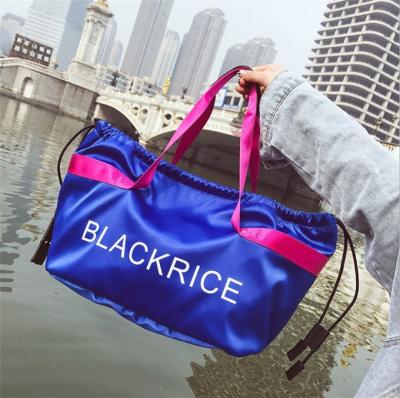 China School Life Women Daily Foldable Nylon Tote Bag Nylon Handbag For Shopping for sale